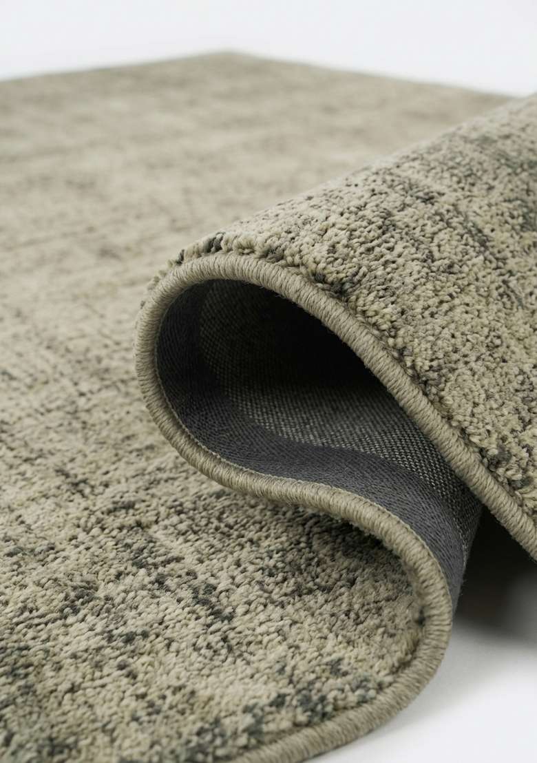 Saffron Rugs Hand-Tufted 100% Wool Area Rug | Moss Green Rectangular Rug | Cotton Backing | Transitional Solid Home Decor Carpet for Living Room Bedroom - Indya