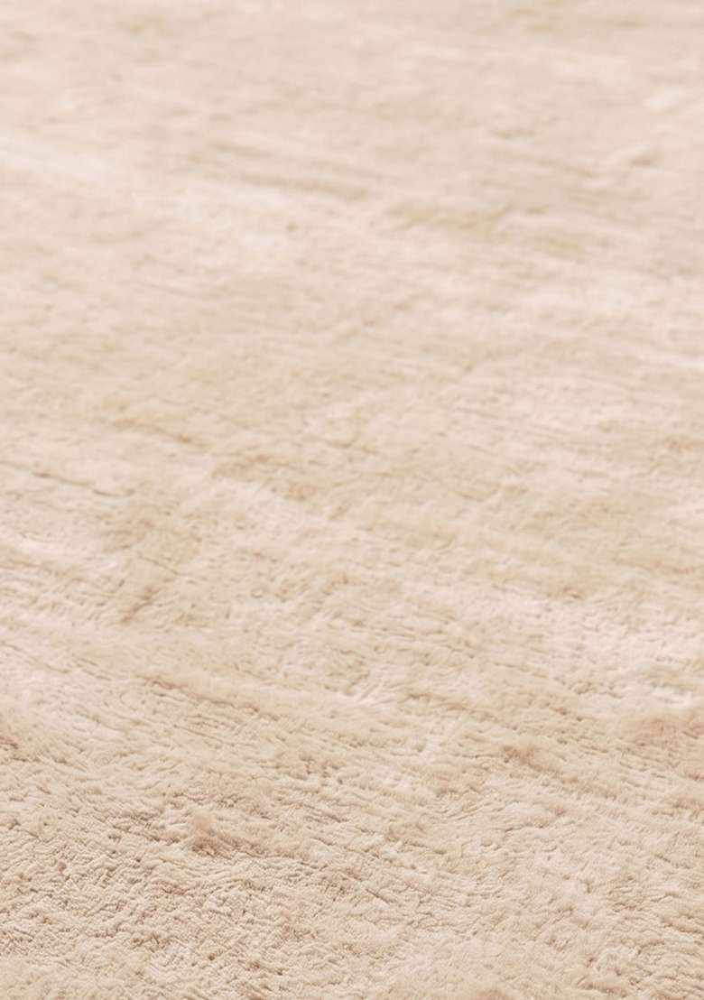Saffron Rugs Hand-Tufted 100% Wool Area Rug | Ivory Rectangular Rug | Cotton Backing | Glam Solid Home Decor Carpet for Living Room Bedroom - Indya