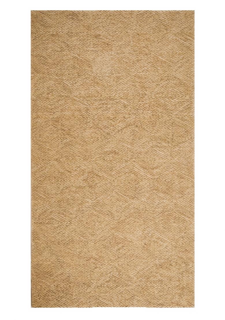 Saffron Rugs Hand Tufted Cream Geometric Contemporary Rectangular Wool Area Rug - Indya