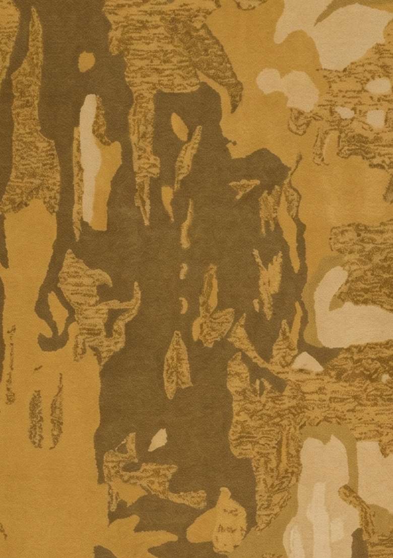 Saffron Rugs Hand-Tufted 100% Wool Area Rug | Golden Brown Rectangular Rug | Cotton Backing | Contemporary Marble Home Decor Carpet for Bedroom - Indya