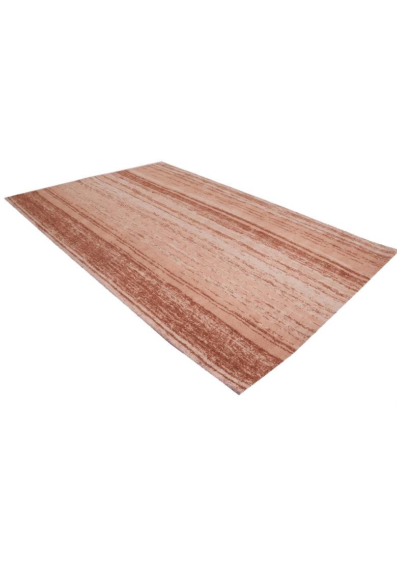 Saffron Rugs Hand Tufted Terracotta Striped Contemporary Rectangular Wool Area Rug - Indya