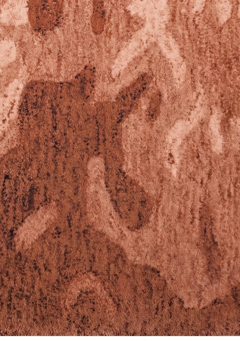 Saffron Rugs Hand Tufted Terracotta Swirls Contemporary Rectangular Wool Area Rug - Indya