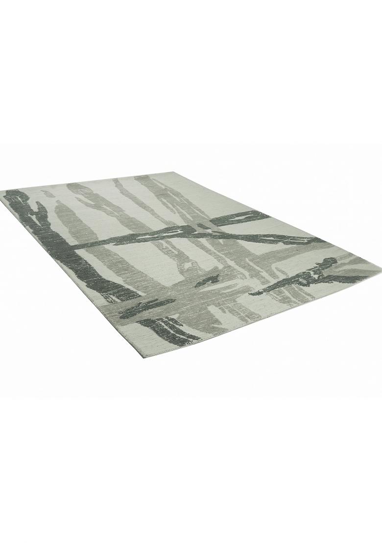 Saffron Rugs Hand Tufted Sage Grey Green  Contemporary Rectangular Wool Area Rug - Indya
