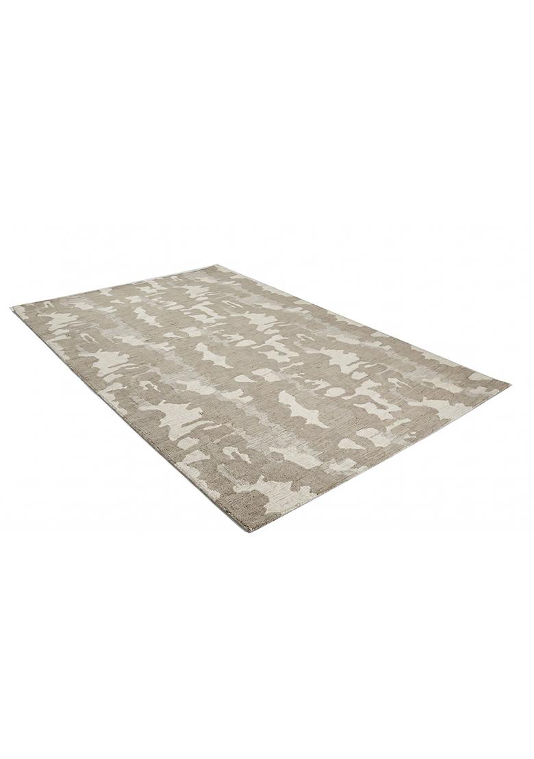 Saffron Rugs Hand Tufted Taupe Camouflage Contemporary Rectangular Wool Area Rug - Indya
