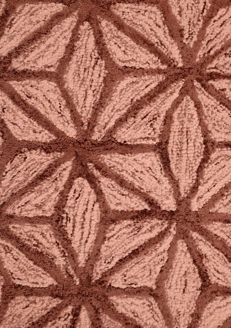 Saffron Rugs Hand Tufted Dusty Rose Geometric Contemporary Rectangular Wool Area Rug - Indya