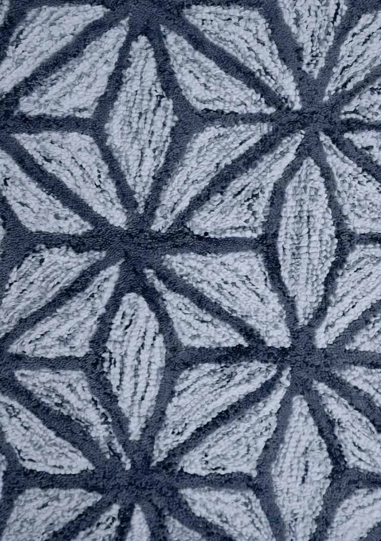 Saffron Rugs Hand Tufted Light Blue Geometric Contemporary Rectangular Wool Area Rug - Indya