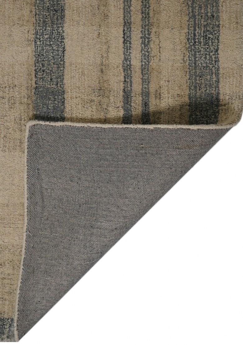 Saffron Rugs Hand Tufted Beige Plaid Transitional Rectangular Wool Area Rug - Indya