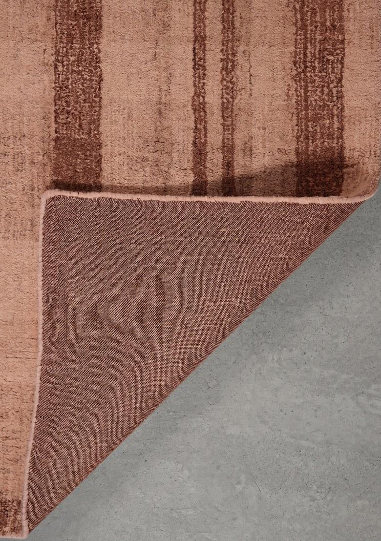 Saffron Rugs Hand Tufted Terracotta Plaid Transitional Rectangular Wool Area Rug - Indya