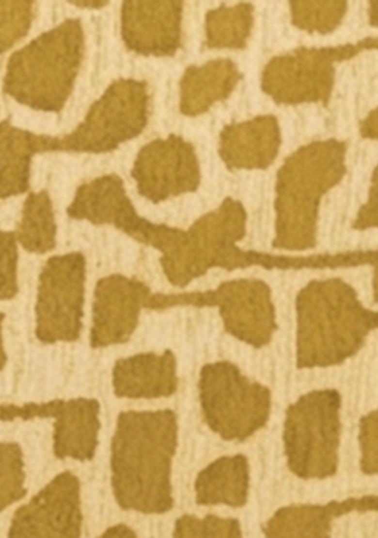 Saffron Rugs Hand Tufted Gold Beige Geometric Contemporary Rectangular Wool Area Rug - Indya
