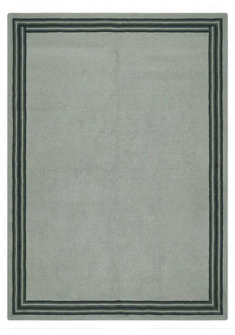 Saffron Rugs Hand Tufted Sage Green Solid Contemporary Rectangular Wool Area Rug - Indya