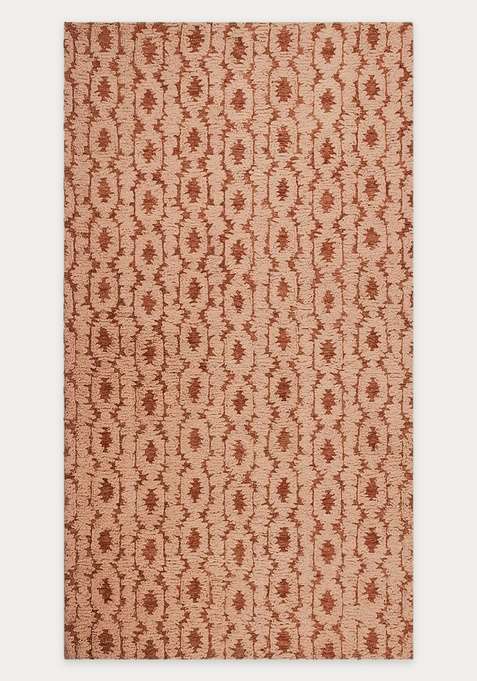100% Wool Handmade Dusty Pink Rug | Transitional Floral Carpet With Cotton Backing For Living Room