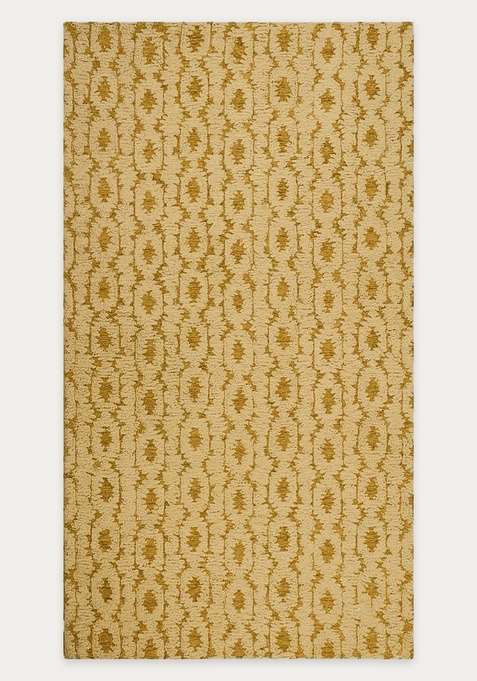 100% Wool Handmade Mustard Gold Rug | Transitional Floral Carpet With Cotton Backing For Living Room