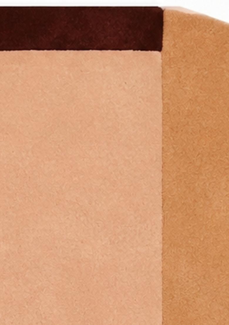 Saffron Rugs Hand Tufted Peach Terracotta Geometric Contemporary Rectangular Wool Area Rug - Indya