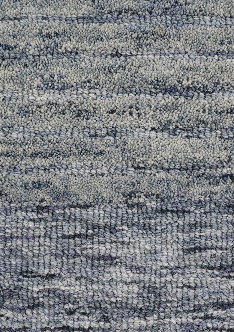 Saffron Rugs Hand Tufted Blue Grey Solid Contemporary Rectangular Wool Area Rug - Indya