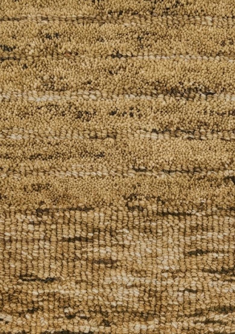 Saffron Rugs Hand Tufted Golden Yellow Solid Contemporary Rectangular Wool Area Rug - Indya