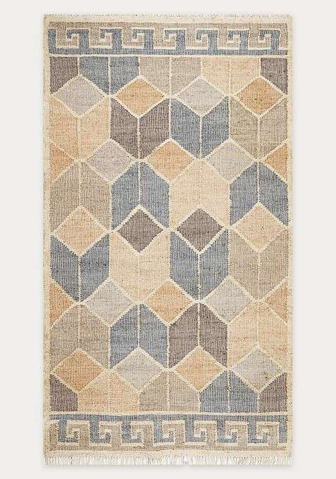 100% Jute Handmade Off White Rug | Contemporary Trellis Carpet For Living Room