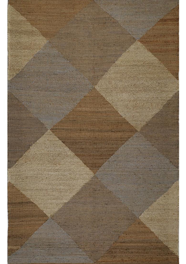 Saffron Rugs Flat Woven Multi-Tone Geometric Contemporary Rectangular Wool Area Rug - Indya