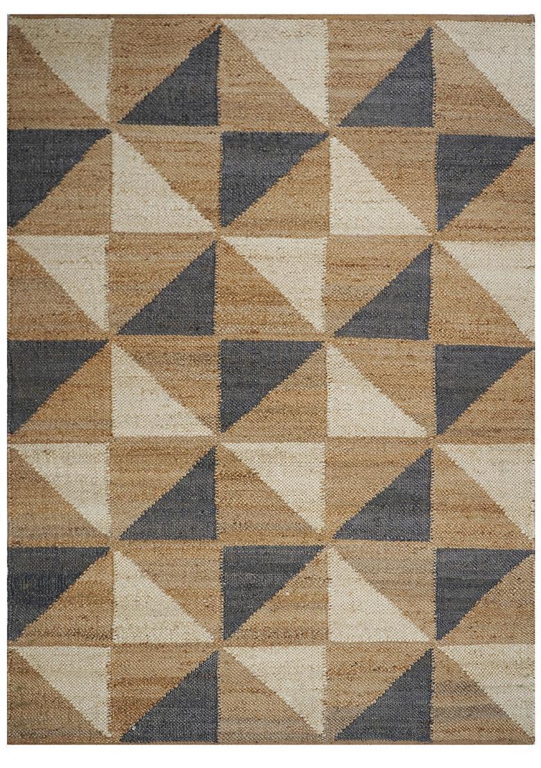 Saffron Rugs Flat Woven Multi-Color Geometric Contemporary Rectangular Wool Area Rug - Indya