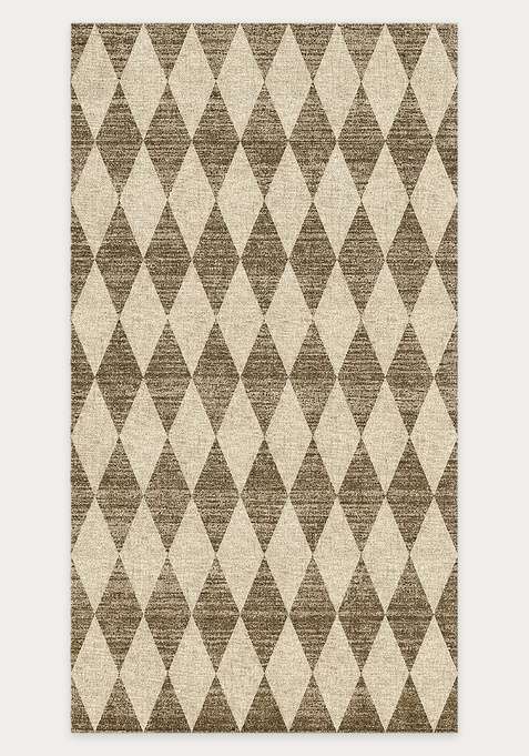 Washable Rugs Wool Blend Area Rug | Beige Transitional Non Slip Carpet For Living Room