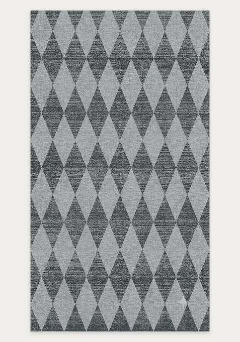 Washable Rugs Wool Blend Area Rug | Grey Transitional Non Slip Carpet For Living Room