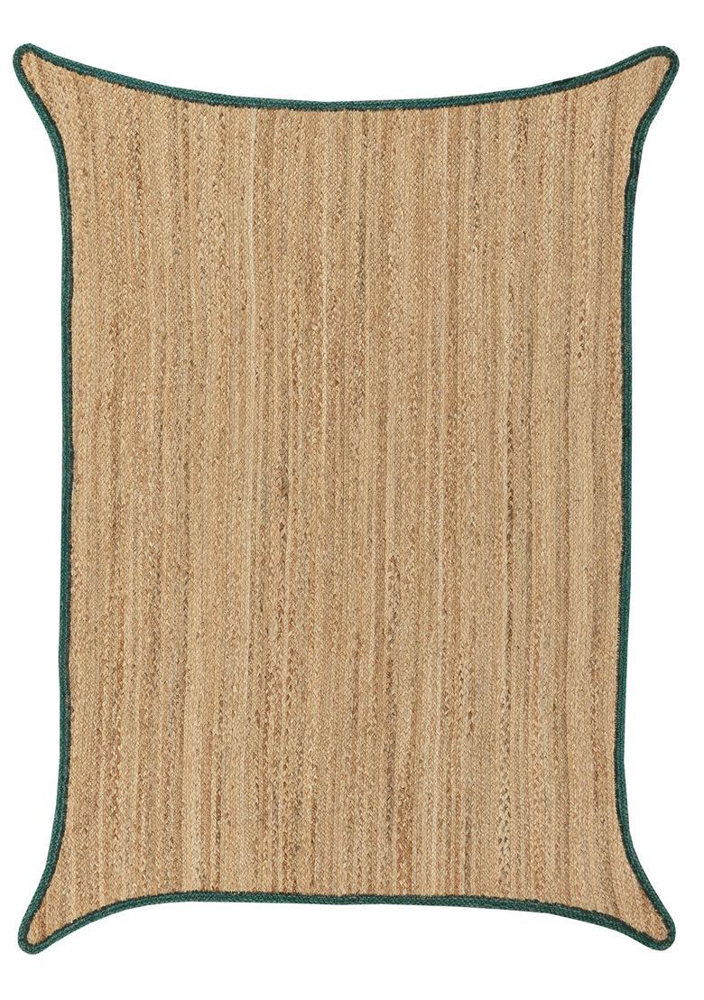 Saffron Rugs Flat Woven Natural Beige  Bohemian Rectangular Wool Area Rug - Indya