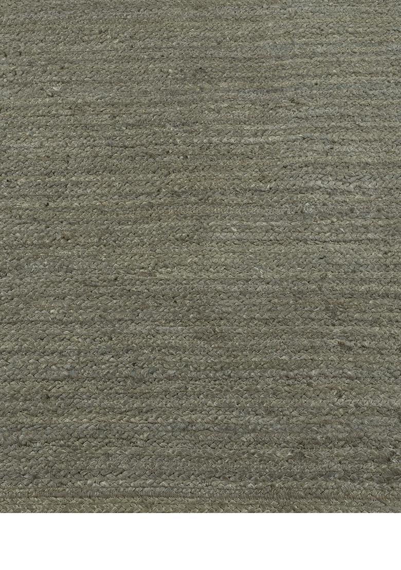 Saffron Rugs Flat Woven Grey  Casual Rectangular Wool Area Rug - Indya