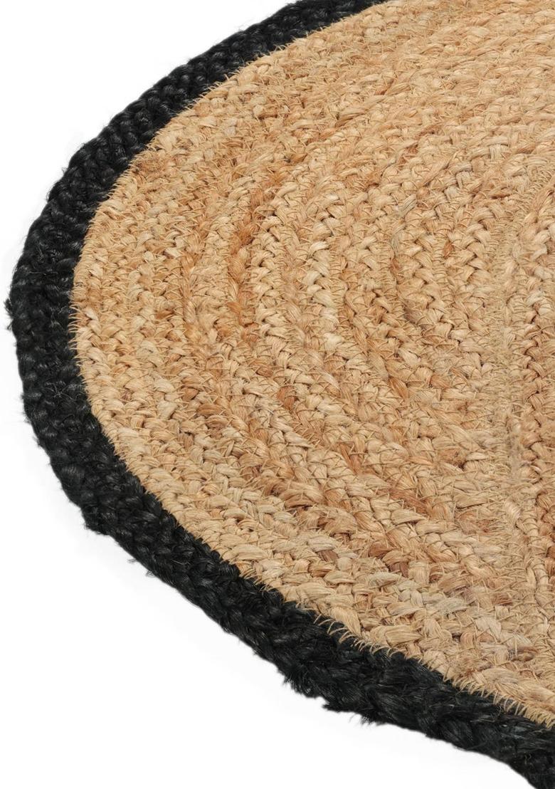 Saffron Rugs Flat Woven Natural Beige  Bohemian Flower Wool Area Rug - Indya