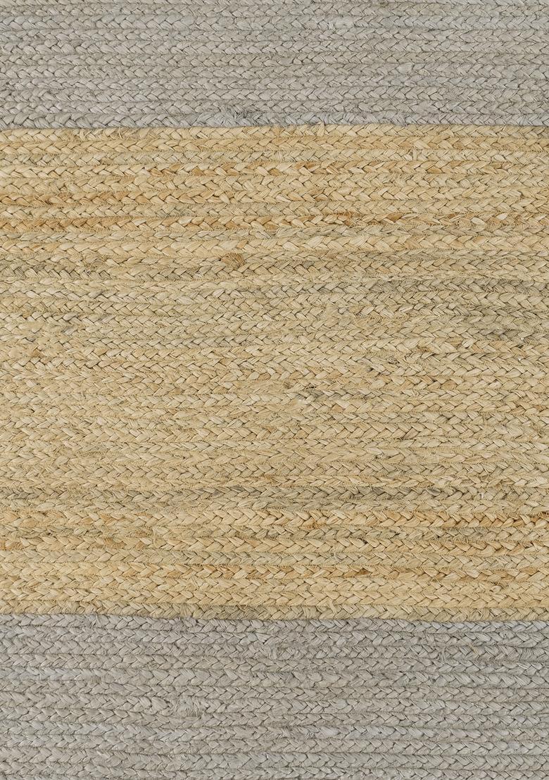 Saffron Rugs Flat Woven Natural Beige  Bohemian Rectangular Wool Area Rug - Indya