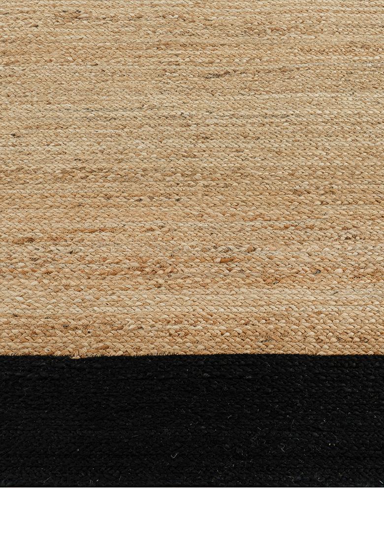 Saffron Rugs Flat Woven Natural Beige  Bohemian Rectangular Wool Area Rug - Indya