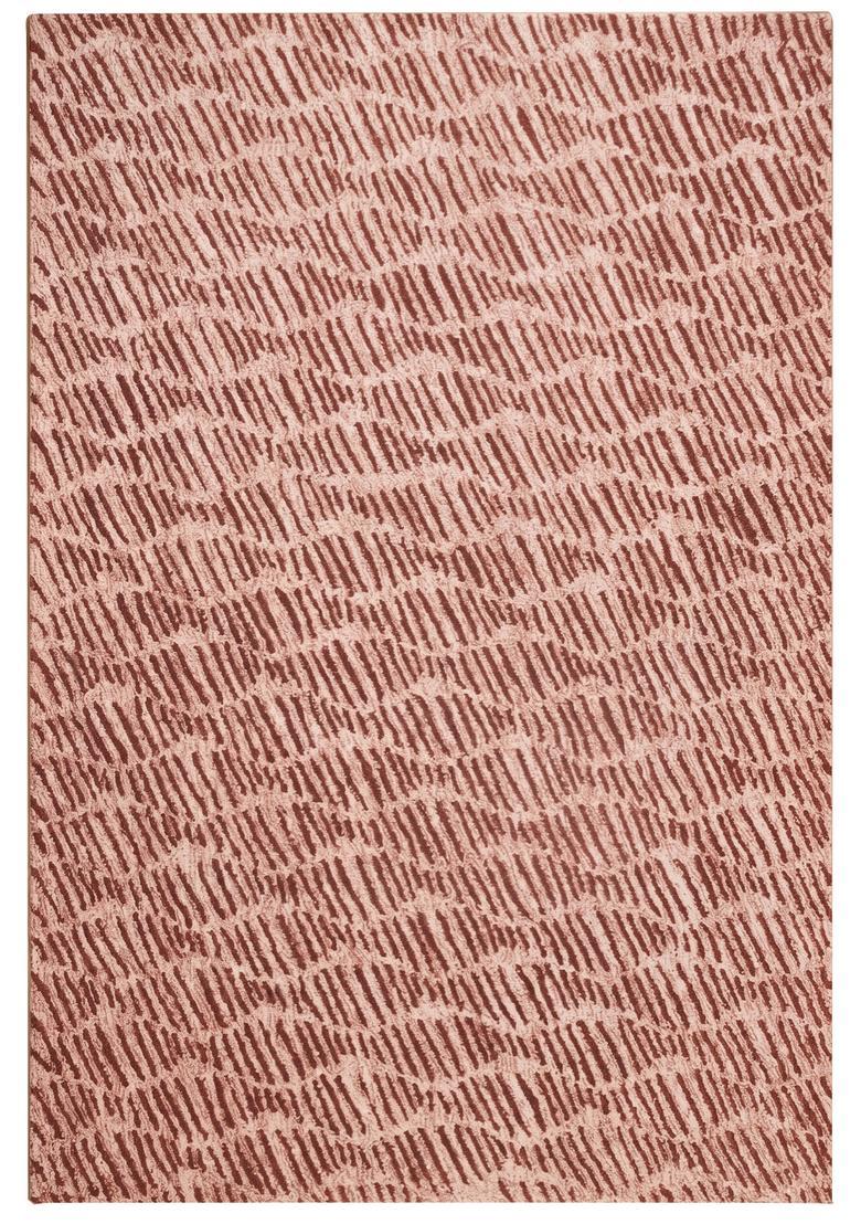 Saffron Rugs Hand Tufted Dusty Pink  Contemporary Rectangular Wool Area Rug - Indya