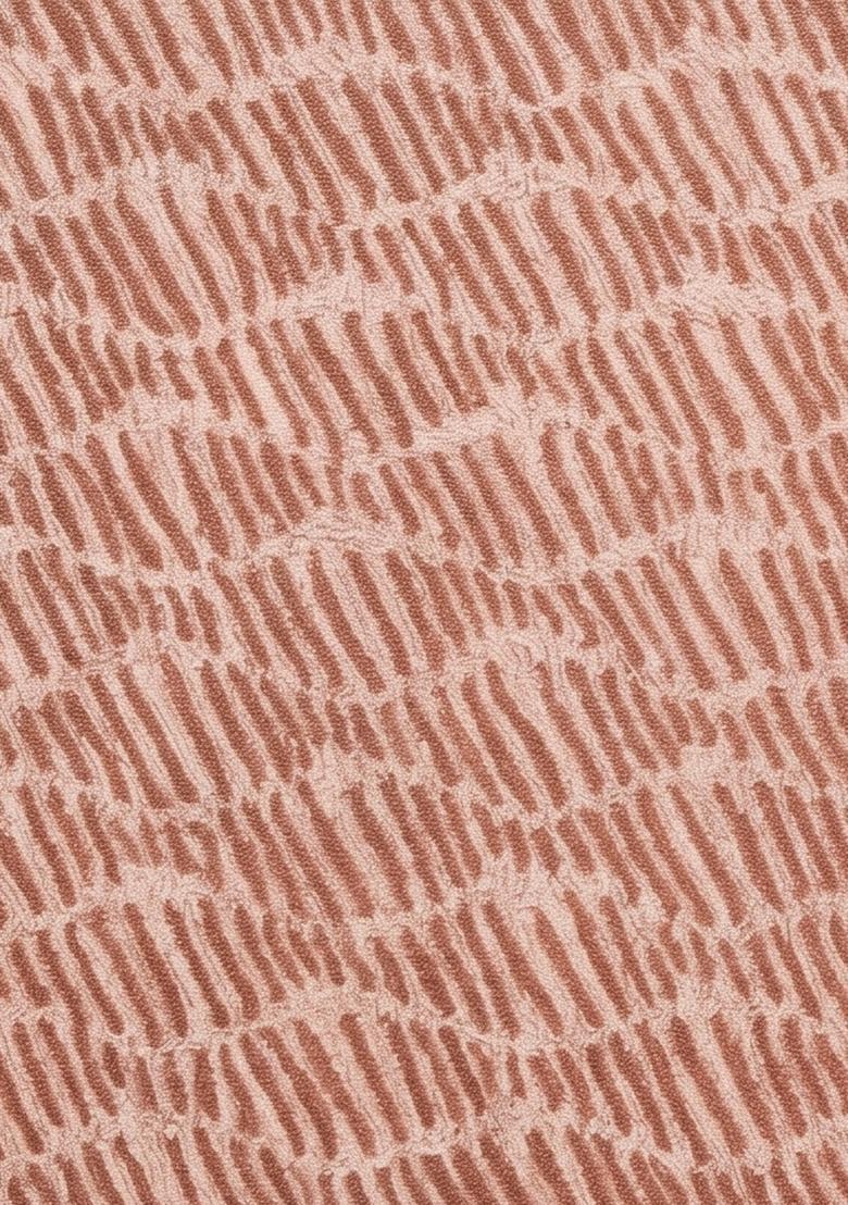Saffron Rugs Hand Tufted Terracotta Pink  Contemporary Rectangular Wool Area Rug - Indya