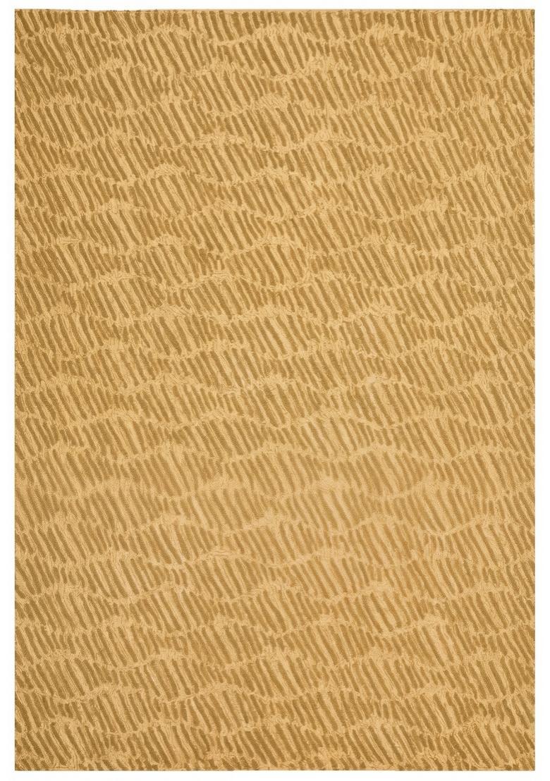 Saffron Rugs Hand Tufted Mustard Gold  Contemporary Rectangular Wool Area Rug - Indya