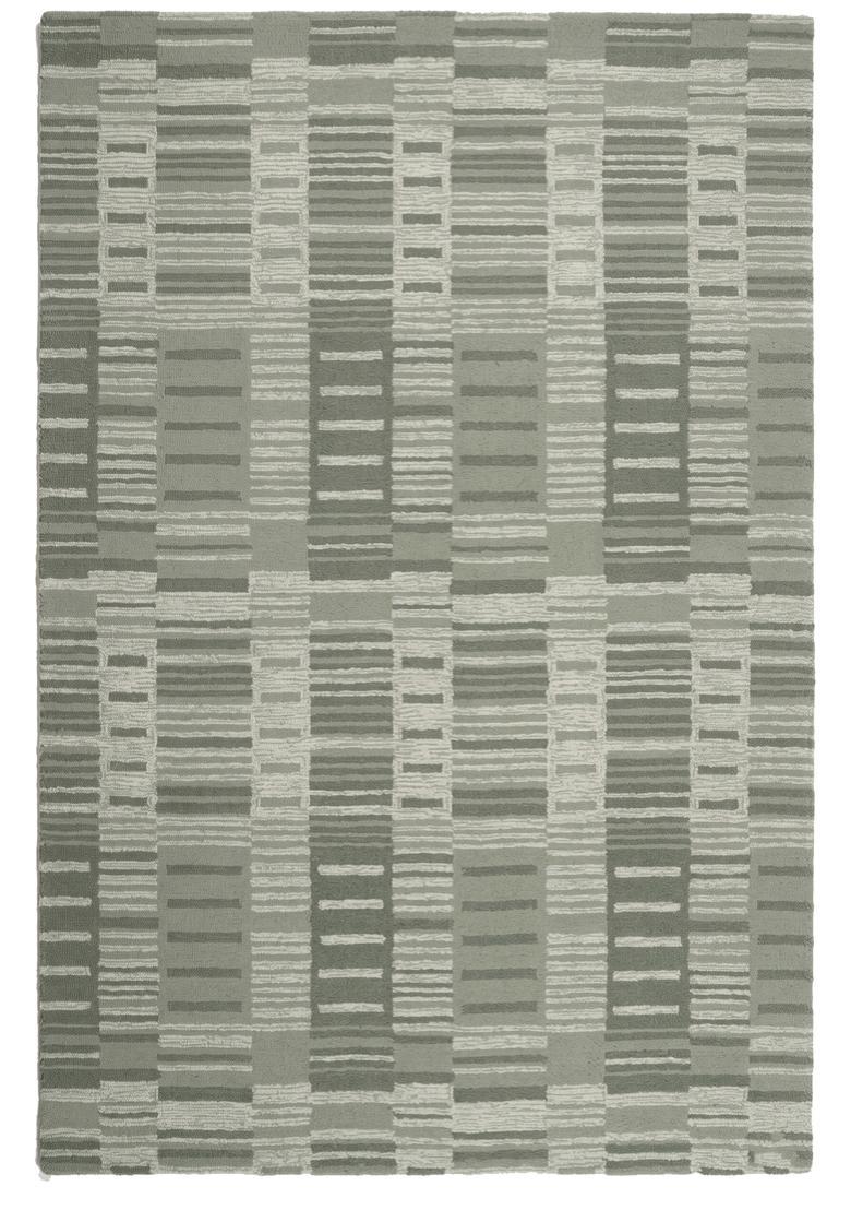 Saffron Rugs Hand Tufted Sage Green  Contemporary Rectangular Wool Area Rug - Indya