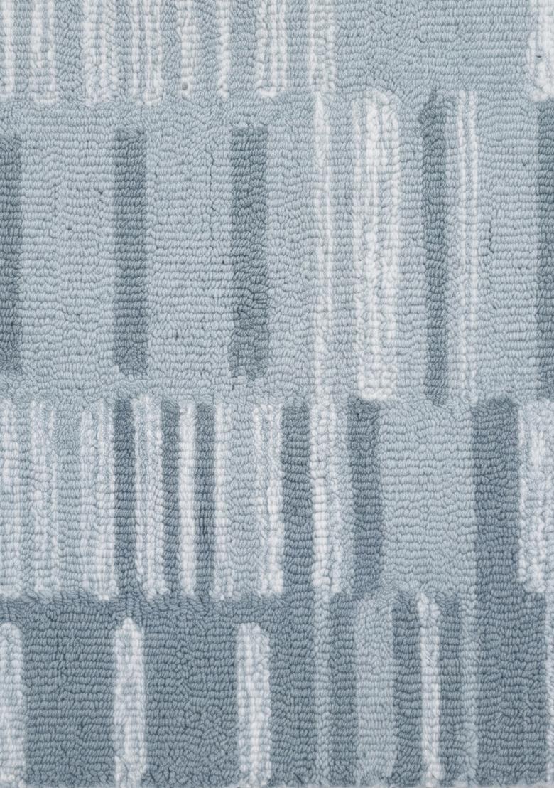 Saffron Rugs Hand Tufted Slate Blue  Contemporary Rectangular Wool Area Rug - Indya