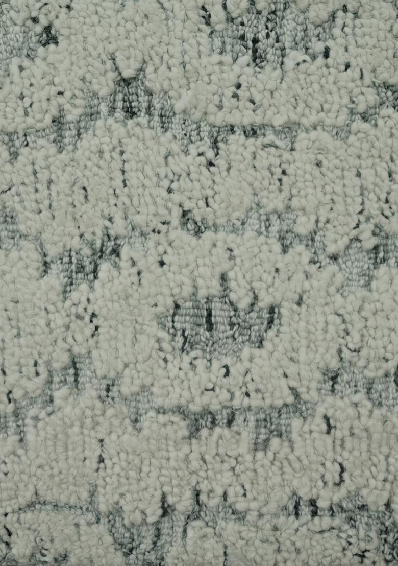 Saffron Rugs Hand Tufted Sage Green  Contemporary Rectangular Wool Area Rug - Indya