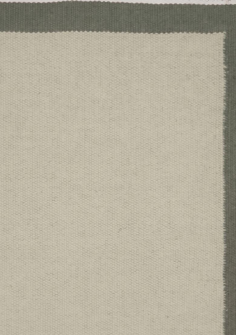 Saffron Rugs Flat Woven Cream Ivory  Casual Rectangular Wool Area Rug - Indya