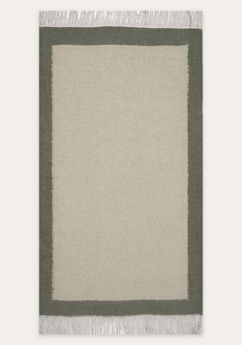100% Wool Handmade Cream Ivory Rug | Casual Kilim Flat Weave Reversible Carpet For Living Room