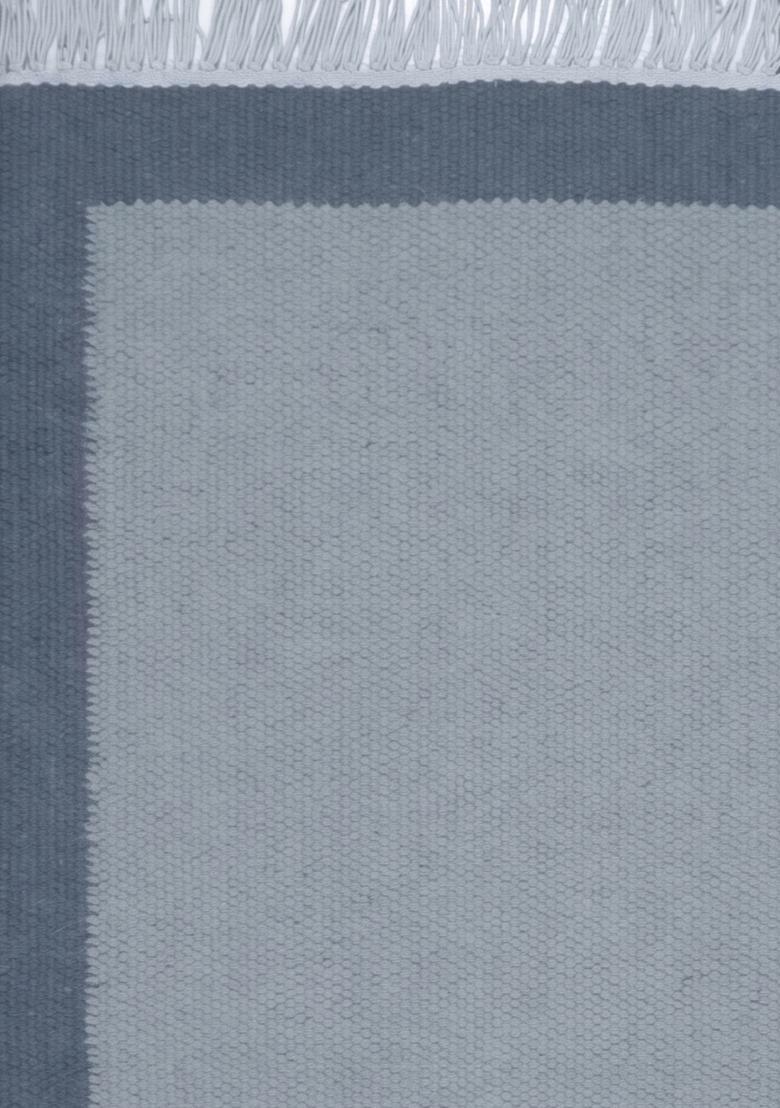 Saffron Rugs Flat Woven Grey  Casual Rectangular Wool Area Rug - Indya