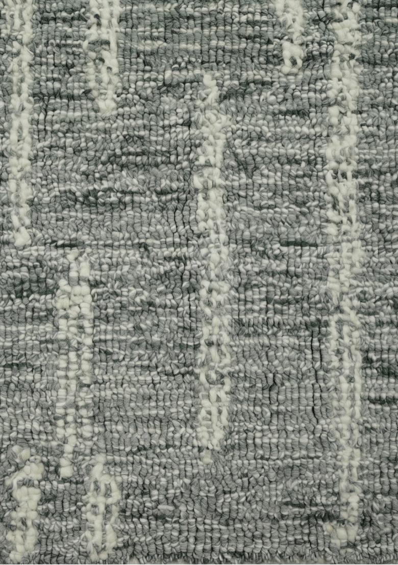 Saffron Rugs Hand Tufted Sage Green  Contemporary Rectangular Wool Area Rug - Indya