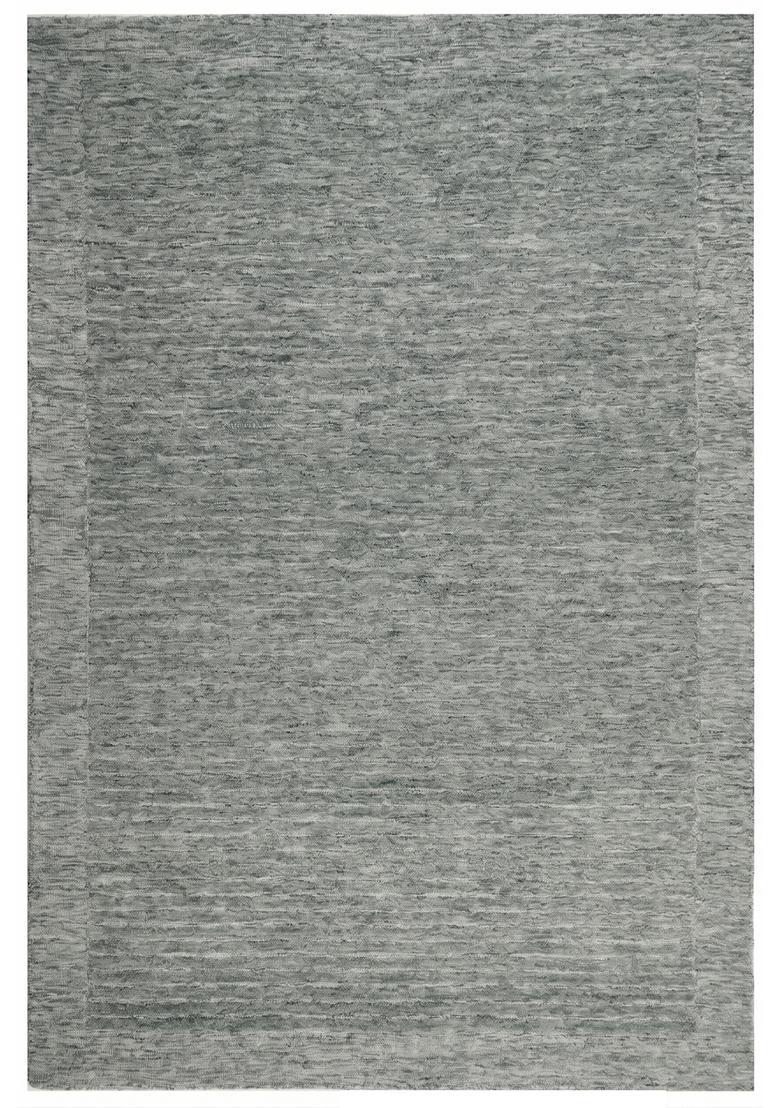 Saffron Rugs Hand Tufted Sage Green  Contemporary Rectangular Wool Area Rug - Indya