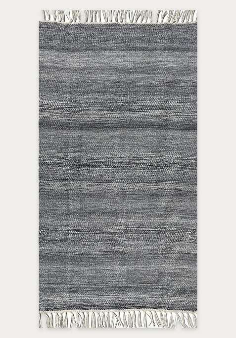 Handmade Charcoal Grey Rug | Contemporary Solid Carpet For Living Room