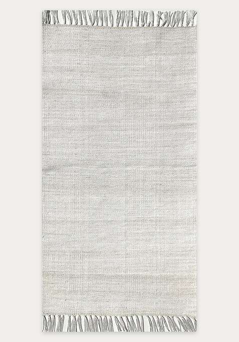 Handmade Off White Rug | Contemporary Solid Carpet For Living Room