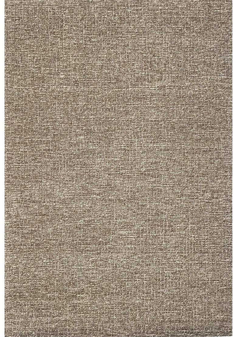 Saffron Rugs Hand Tufted Beige Solid Contemporary Rectangular Wool Area Rug - Indya