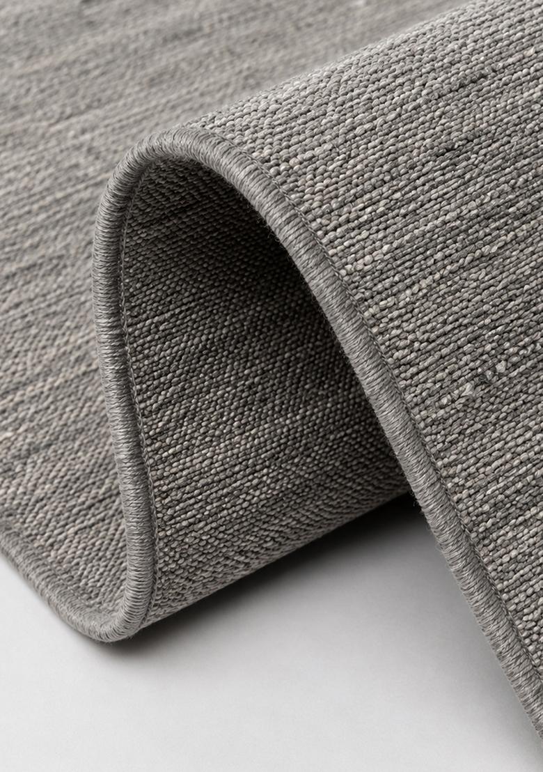Saffron Rugs Hand Tufted Dusty Silver  Contemporary Rectangular Wool Area Rug - Indya