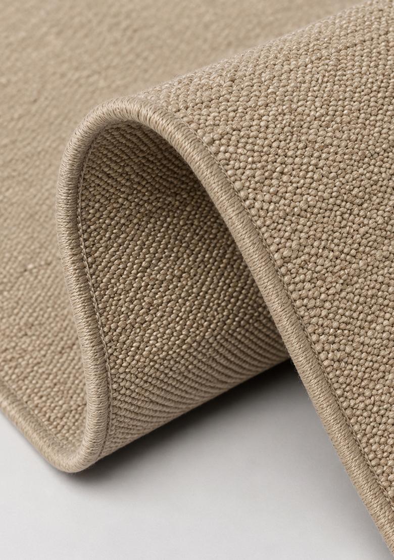 Saffron Rugs Hand Tufted Camel  Scandinavian Rectangular Wool Area Rug - Indya