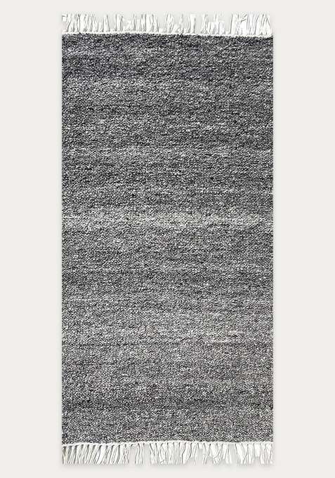 Handmade Grey Rug | Bohemian Solid Carpet For Living Room