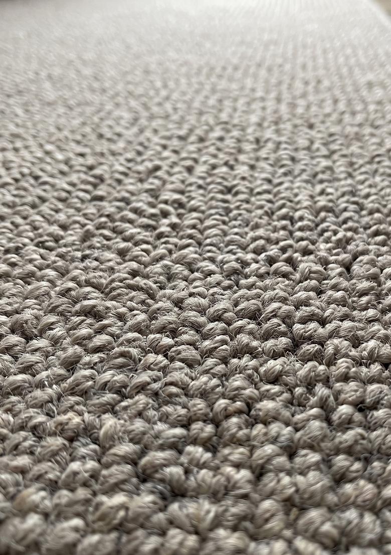 Saffron Rugs Hand Tufted Beige Solid Scandinavian Rectangular Wool Area Rug - Indya