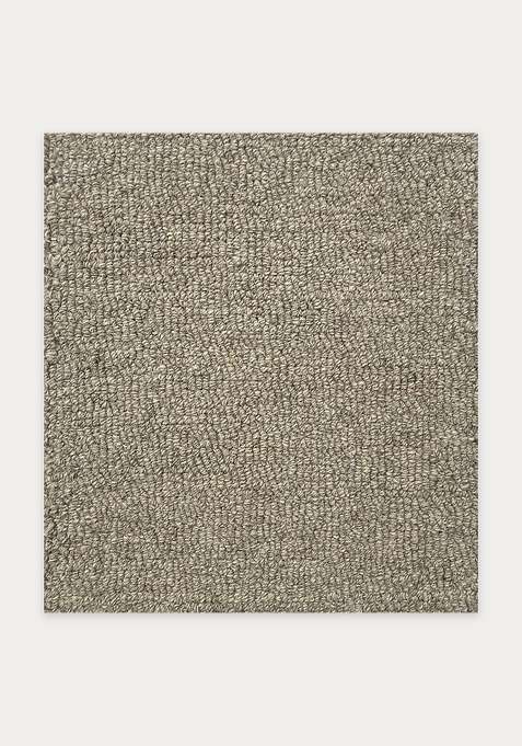 100% Wool Handmade Beige Rug | Scandinavian Solid Carpet With Cotton Backing For Living Room