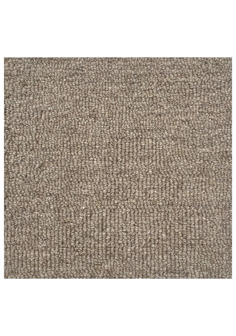Saffron Rugs Hand Tufted Beige Solid Scandinavian Rectangular Wool Area Rug - Indya