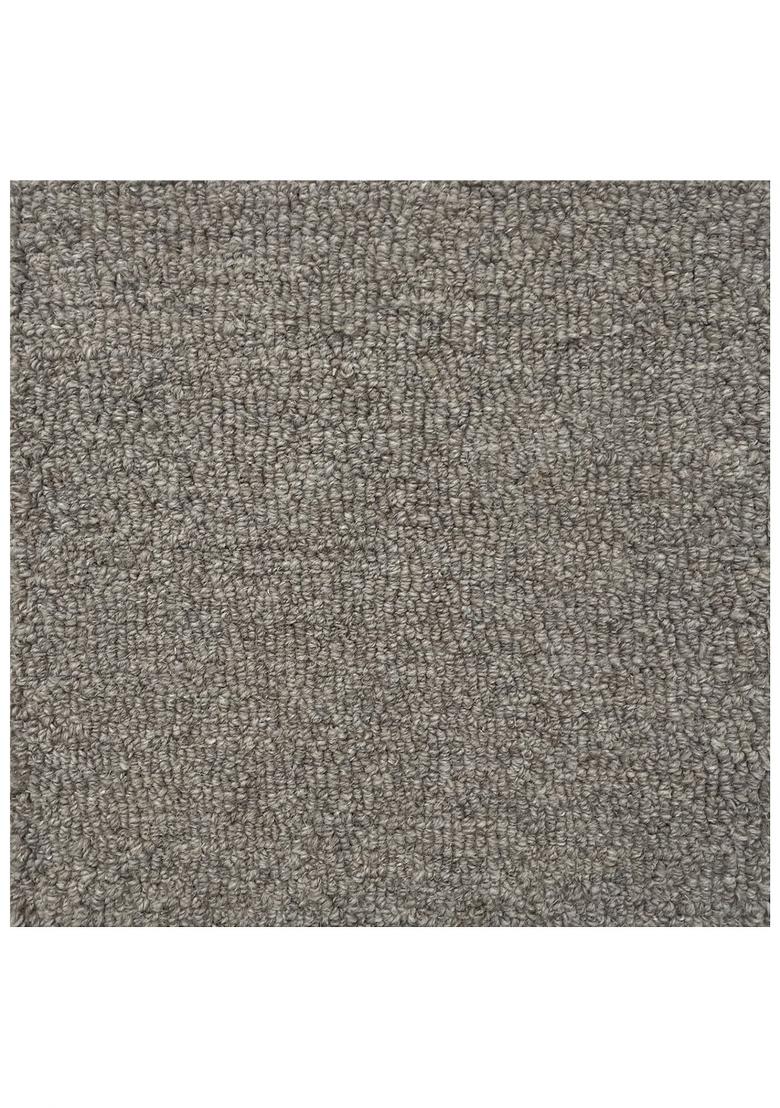 Saffron Rugs Hand Tufted Grey Solid Scandinavian Rectangular Wool Area Rug - Indya